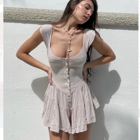 Vanessa Mooney Dresses & Skirts - Vanessa Mooney Elizabeth Romper Ivory Rayon 1X XXL 2X 18